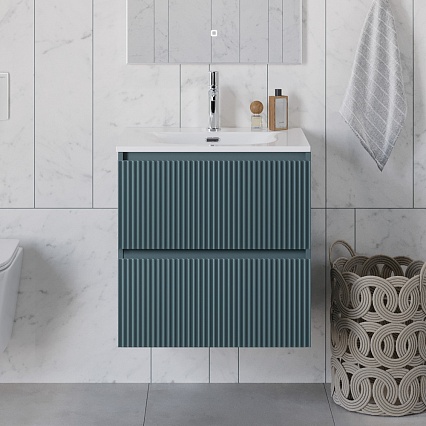 Мебель для ванной BelBagno Uno 60 см Голубой матовый