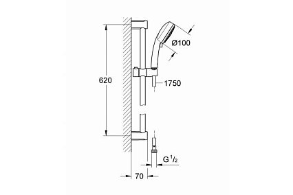 Душевой гарнитур Grohe Tempesta Cosmopolitan 27579002