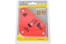 Угольник Чеглок магнитный для сварочных работ с выключателем, усилие до 13.6кг, 20-67-002