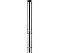Скважинный насос JEMIX Ø 3.5&quot; 1100 Вт, кабель 2 метра. макс. напор 120 м, ном. напор 90 м, при 2 куб.м/ч, 18 ступеней, крыльчатка пластик, встроенное управление СН 3,5-2-100