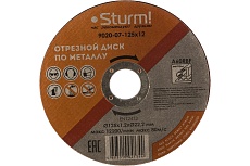 Диск отрезной по металлу (125х1,2х22,2 мм) Sturm 9020-07-125x12