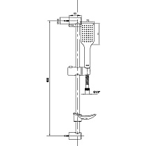 Душевой гарнитур E.C.A. Tiera 102846029EX золото