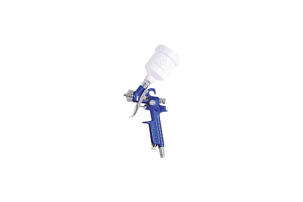 Пневматический краскопульт Intertool MINI, форсунка 0.8 мм, бачок 125 мл, PT-0101