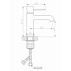 Cмеситель для раковины Orange Karl M05-021w белый