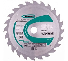 Пильный диск по дереву 185x20/16 мм, 24Т Gross 73313