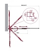 Шторка для ванны BelBagno LUCE-VF-11-80/145-C-Cr 80x145 прозрачная, хром