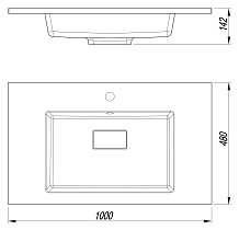 Раковина Style Line Line 100 см жасмин СС-00002457