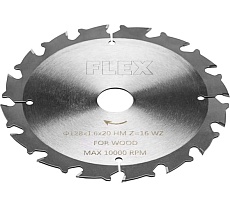 Стандартный пильный диск для дерева 128x1.6x20 мм, HM, Z=16, WZ Flex 517682