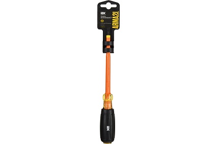 Отвертка IEK Arma2l 5 диэлектрическая sl5,5x125 т3 A2L5-SC30-T3-SL-55-125