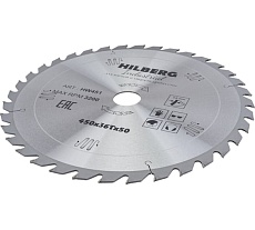 Диск пильный по дереву Industrial (450х50 мм; 36Т) Hilberg HW451