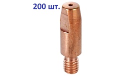 Наконечник токопроводящий 200 шт, CU-E, М6x28 мм, d=1.2 мм для горелок mig/mag Энаргит CU-E-M6-28-12-200