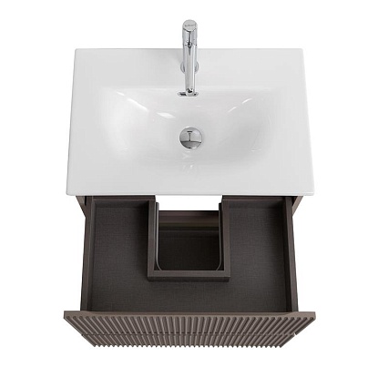 Тумба с раковиной BelBagno Uno-Mini 50 см Бежевый матовый