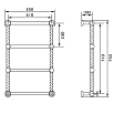 Полотенцесушитель электрический Migliore Edera 75x45 DX ML.EDR-EL.101.DO золото