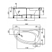 Акриловая ванна Kolpa-San Calando BASIS 160x90 см R