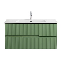 Тумба с раковиной Cezares Duet-N 100 см Фисташковый Софт