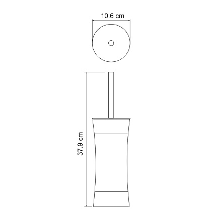 Ерш напольный WasserKRAFT Wern K-7527 черный