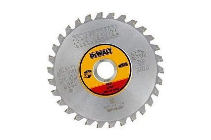 Пильный диск по стали 140/20 мм, 30 зубьев, TCG1,5 DeWalt DT1923