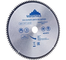 Диск пильный по дереву (450х50-32 мм; 100 зубов) Vertextools 450-100-50