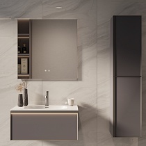 Мебель для ванной Vincea Elise 80 см серый матовый