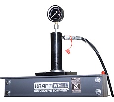 Пресс Kraftwell 20 т, с ручным и ножным приводом, серый, гидравлический KRWPR20FN