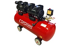 Воздушный безмасляный компрессор Сорокин ресивер 100 л 13.6