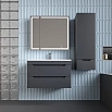 Тумба с раковиной Style Line Остин 80 см графит