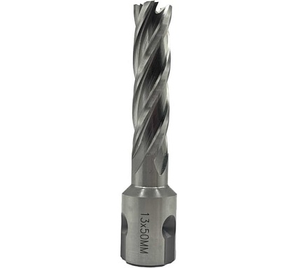 Сверло корончатое TORNERI 13х50 мм, HSS, Universal / Weldon 19 Т023625