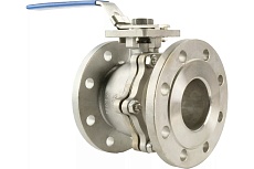 Шаровый кран DN.ru КШФП.316.200 Ду80 Ру16 с ISO-фланцем и рукояткой D160-04877