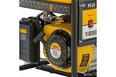 Бензиновый генератор Denzel PS 25, 2,5 кВт, 230В, 15л, ручной стартер 946814
