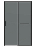 Душевая дверь Grossman Style 130x195 тонированное, черный матовый 100.K33.05.130.21.10