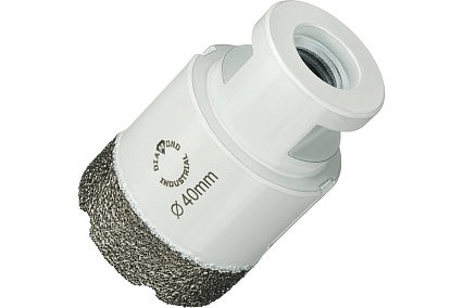 Коронка алмазная по керамограниту 40 мм, M14 на УШМ Diamond Industrial DIDKVP40M14