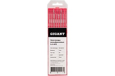 Электроды вольфрамовые (WT-20-175; 2 мм; красный; DC; 10 шт) Gigant G-X-612