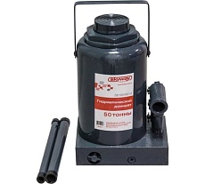 Гидравлический бутылочный домкрат Skyway 50т h 285-465 мм с клапаном в коробке S01804013