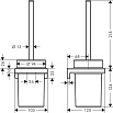 Ершик Hansgrohe AddStoris 41752000 хром