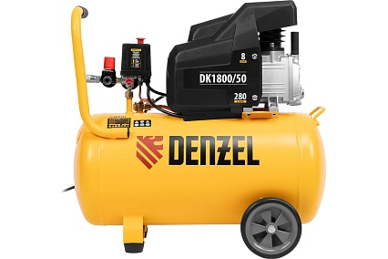 Воздушный компрессор Denzel DK1800/50,Х-PRO 1,8 кВт, 280л/мин, 50л 58068
