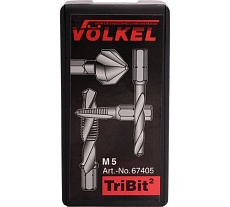 Резьбонарезной набор VOLKEL М 5 шаг 0.8мм HSS-G 4пр. V67405