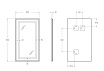 Зеркало BelBagno SPC-KRAFT-500-900-SENS-NERO 50x90 см сенсорный выключатель, черный