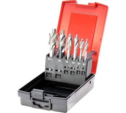 Набор цековок (6 шт; 180 градусов; М3-M10; HSSE) Bucovice Tools 853801