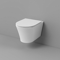Подвесной унитаз Grossman Thin Rim GR-5604SQ смыв торнадо, с микролифтом, белый