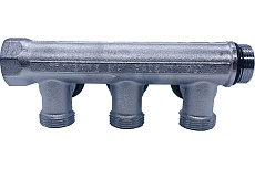 Коллектор Tiemme 3 отвода, регулируемый 3/4&quot;х3/4(18) евроконус Maxima Corner (никель) 1850008 / 1871K