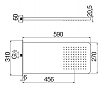 Верхний душ Nobili AD139/131CR 59x27 см Chrome