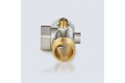 Штуцер пятивыводной Aquasfera 3x1"+2x1/4" латунь никелированная 9036-02 215-0216