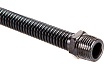 Подводка для газа СТМ ГАЗ сильфонная, 1/2", гайка-штуцер, 50 см CGHM1205