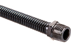 Подводка для газа СТМ ГАЗ сильфонная, 1/2&quot;, гайка-штуцер, 50 см CGHM1205