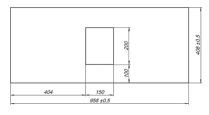 Столешница Allen Brau Priority 100 см graphite structure, 1.31011.GR-S