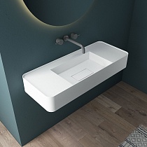 Раковина Vincea Solid Surface VWB-6S380MW 100 см белый матовый