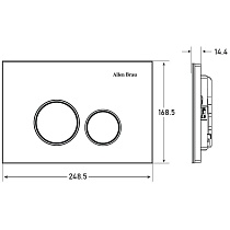 Кнопка смыва Allen Brau Priority 9.20005.31 черный матовый