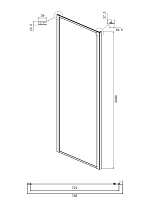 Душевой уголок Ambassador Elysium 90x90 111021103KX-90KX прозрачный, хром