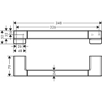 Поручень Hansgrohe AddStoris 41744990 полированное золото