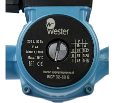 Циркуляционный насос Wester WCP 32-60G с гайками 0-18-0040